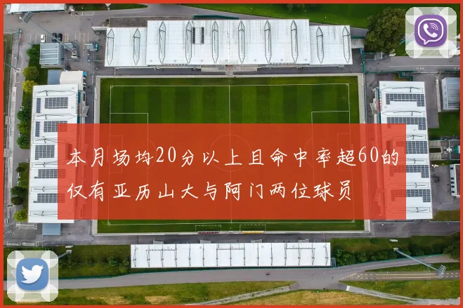 本月场均20分以上且命中率超60的仅有亚历山大与阿门两位球员